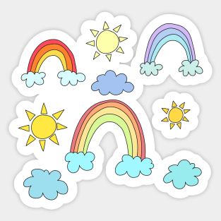 Rainbows and Sunshine Sticker